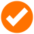 Check haken orange