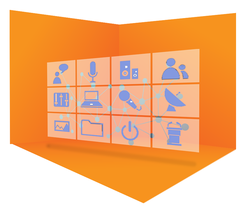 Smart Stage Icons vor Orange