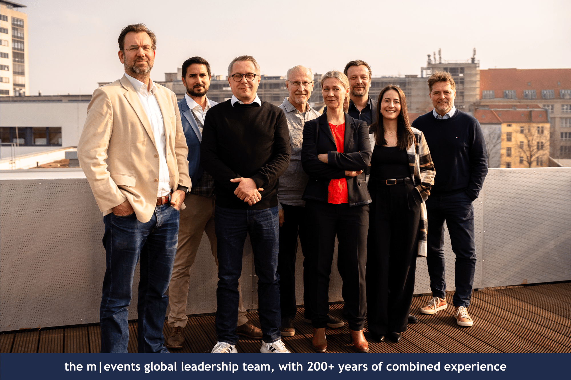 the mevents global leadership team, with 200+ years of combined experience